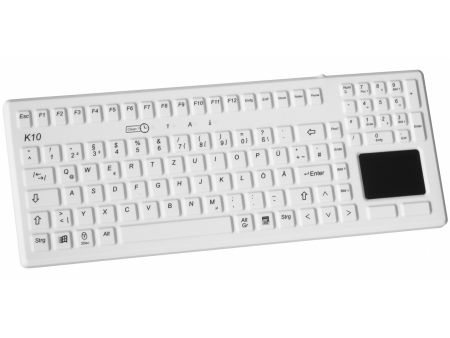 medical keyboard with touchpad