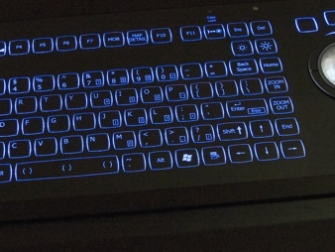 backlit colour on keyboard or trackball