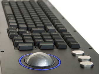 mil spec keyboard with trackball
