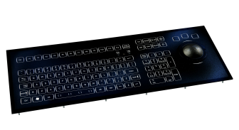 Backlit industrial keyboards