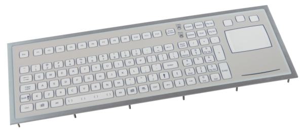 flat surface keyboard with touchpad