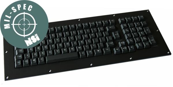 panel mount mil standard keyboard MKB104N0001USB