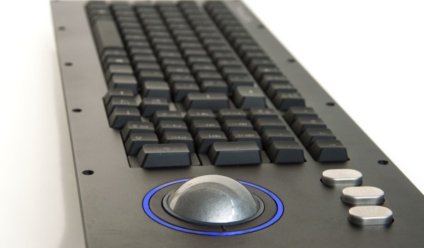 customized mil standard keyboard with trackball