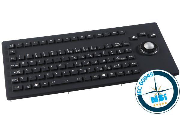 marine rubber keyboard panel mount