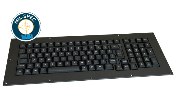 panel mount mil standard keyboard MKB104N0001USB