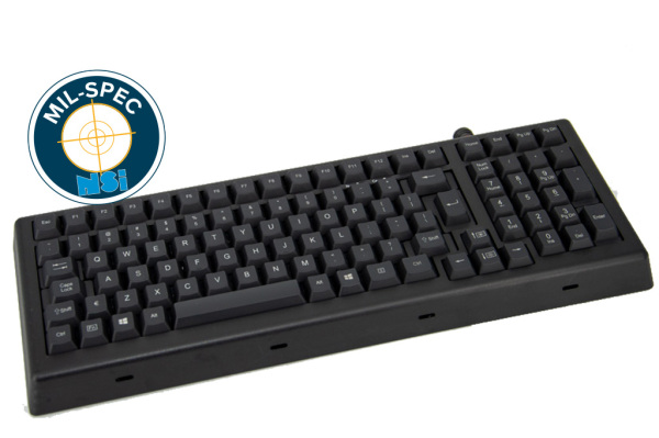 MIL-STD rugged keyboard MKB104S0001USB